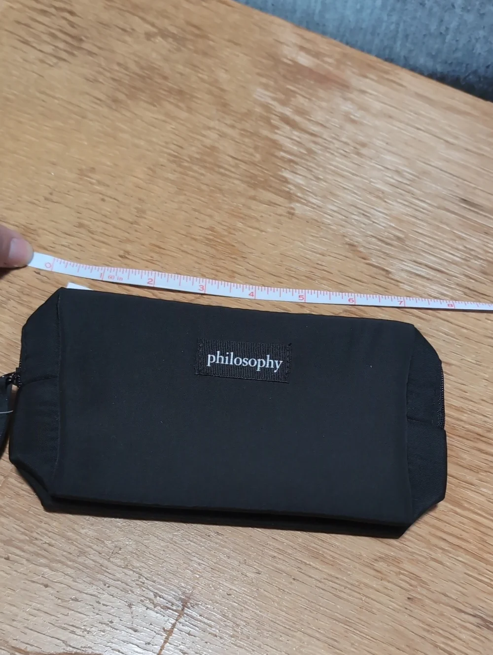 Philosophy Black Cosmetic Pouch